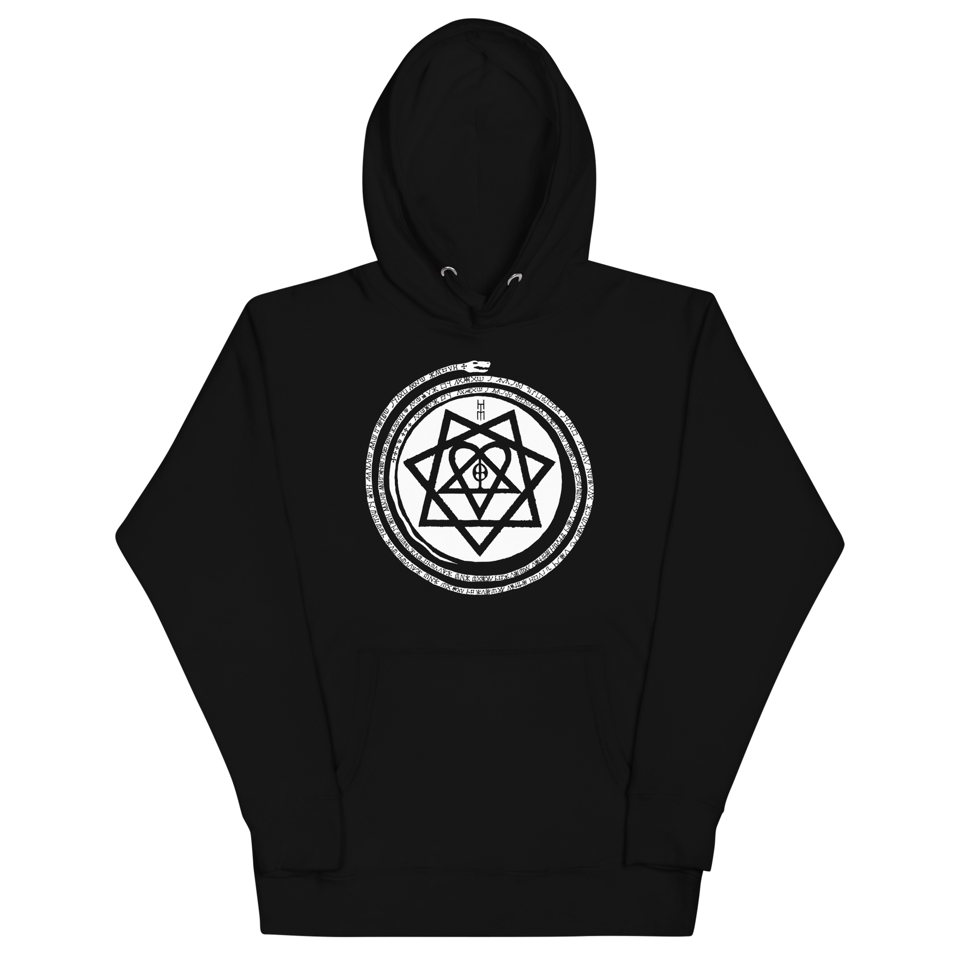 HIM Infinity Snake Mens Officially Licensed Hoodie Black