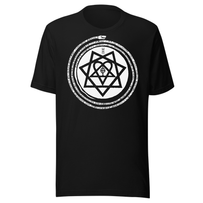 HIM Inifinity Snake Jumbo Print Officially Licensed Mens T Shirt Black