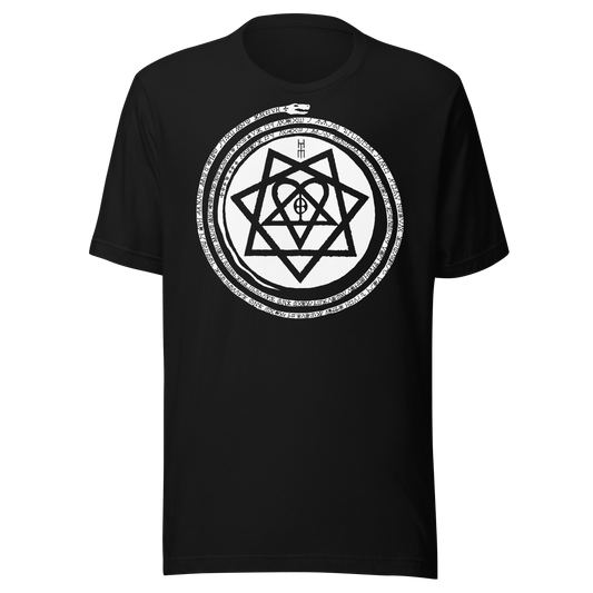 HIM Inifinity Snake Jumbo Print Officially Licensed Mens T Shirt Black