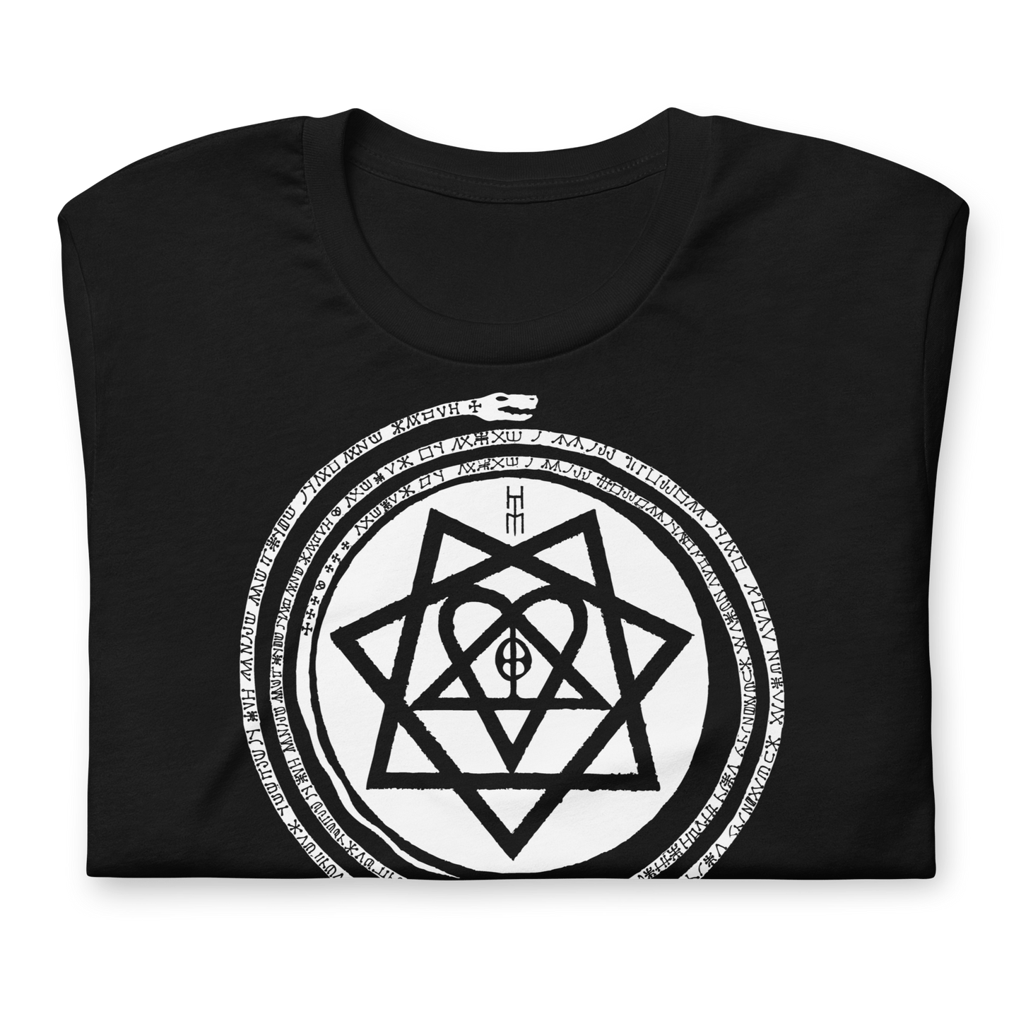 HIM Inifinity Snake Jumbo Print Officially Licensed Mens T Shirt Black