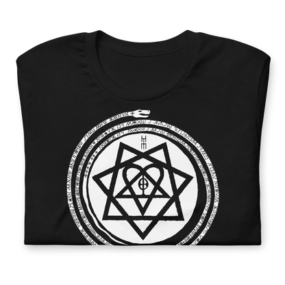 HIM Inifinity Snake Jumbo Print Officially Licensed Mens T Shirt Black