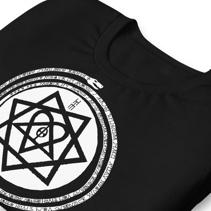 HIM Inifinity Snake Jumbo Print Officially Licensed Mens T Shirt Black