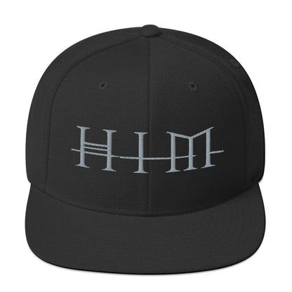 HIM Logo Adjustable Snapback Hat Black Officially Licensed