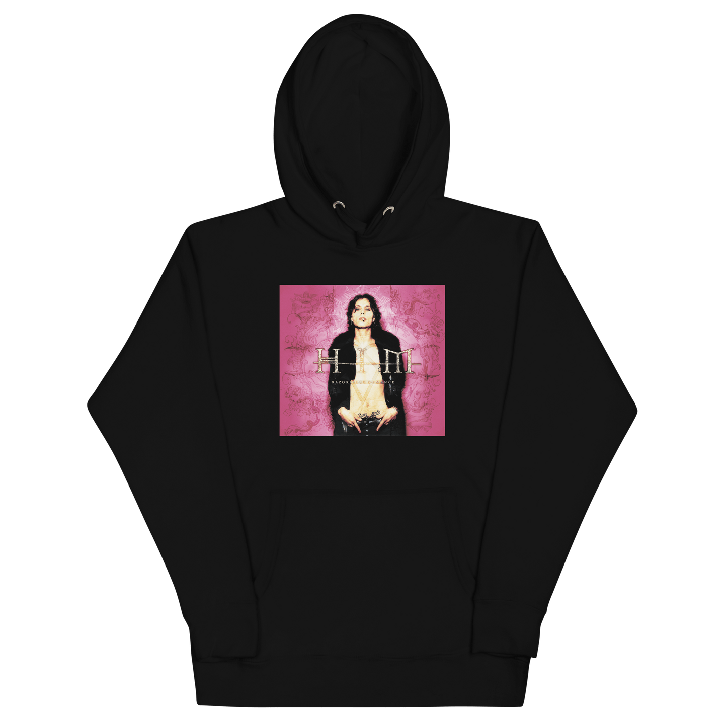 HIM Razorblade Romance Mens Officially Licensed Hoodie Black