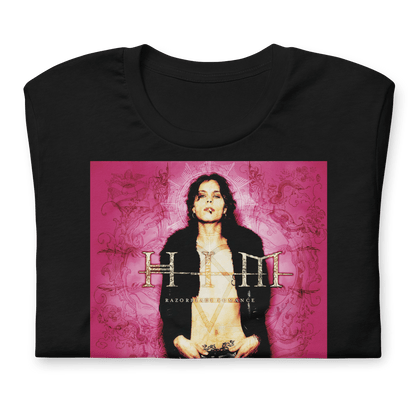 HIM Razorblade Romance Jumbo Print Officially Licensed Mens T Shirt Black