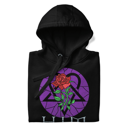 HIM Stained Glass Mens Officially Licensed Hoodie Black