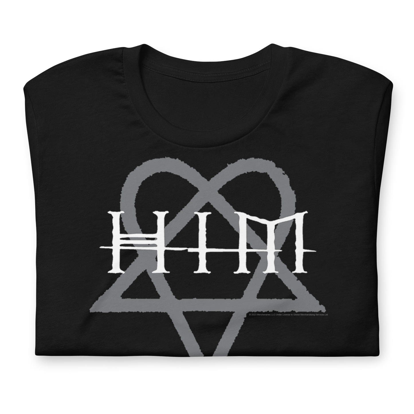 HIM Tears Jumbo Print Officially Licensed Mens T Shirt Black