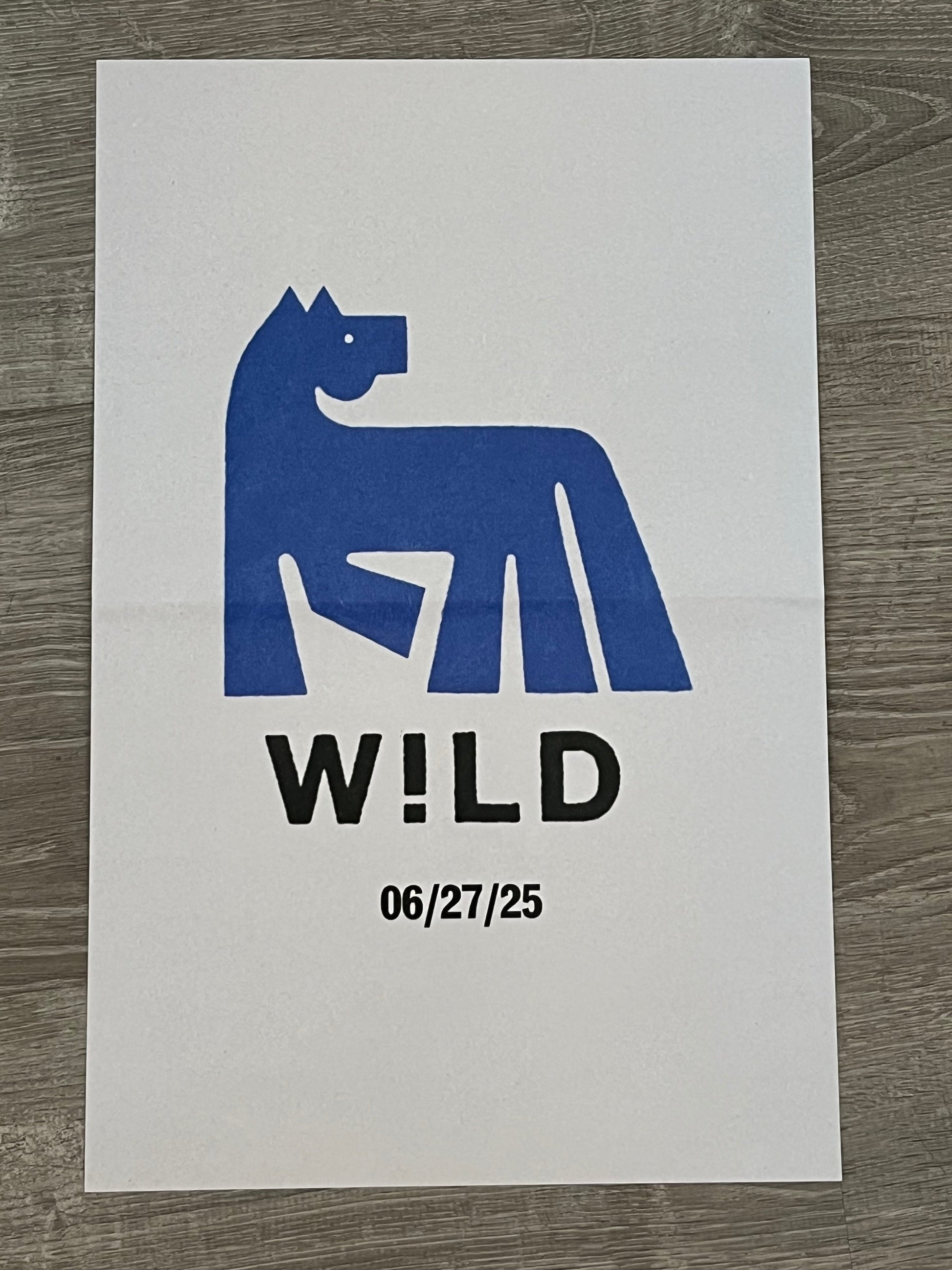 WILD! (11x17" POSTER) Vinyl Record