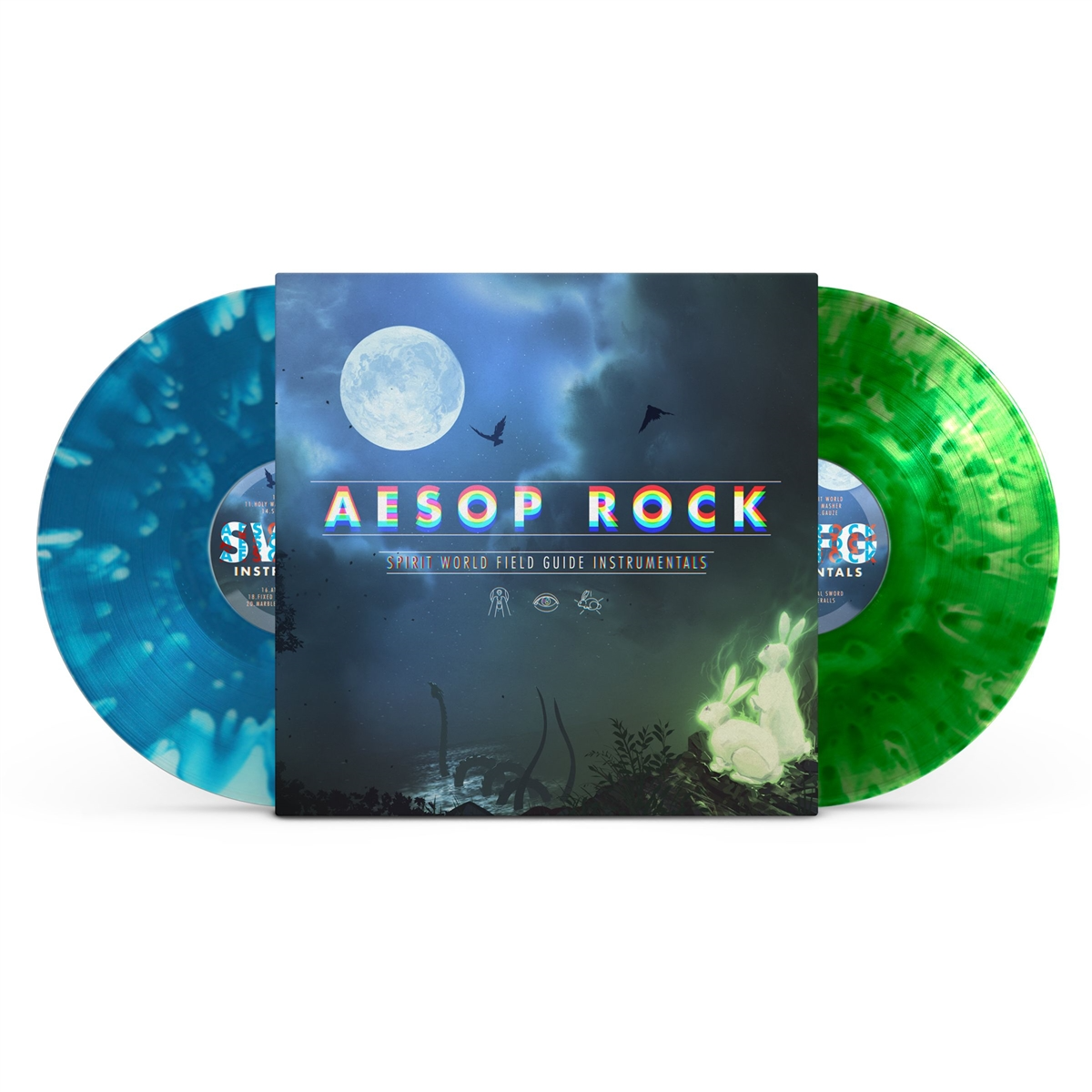 Spirit World Field Guide Instrumentals (GREEN + BLUE VINYL) Vinyl Record