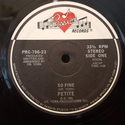 So Fine Vinyl Record