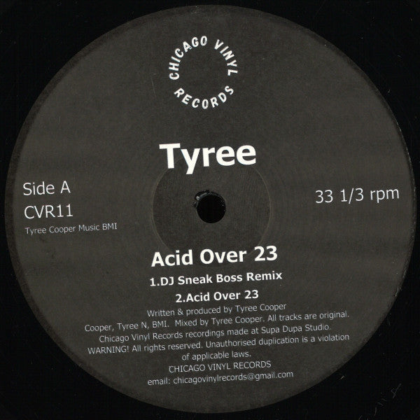 Acid Over 23  Generic Vinyl Record