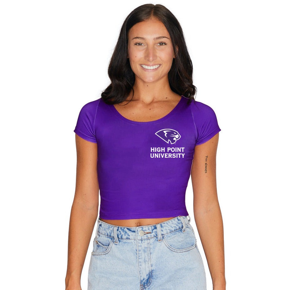 High Point University Purple Babydoll Womens Tee Shirt Officially Licensed