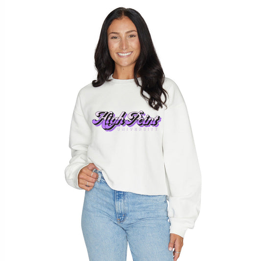 High Point University Groovy Womens Crewneck Officially Licensed