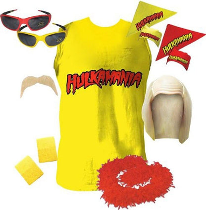 Hulk Hogan Hulkamania Complete Costume Set
