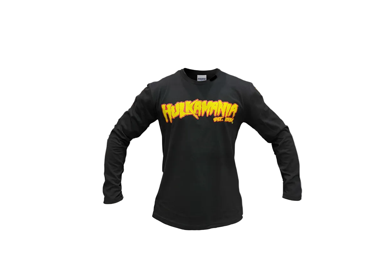 Hulkamania Runnin Wild Long Sleeve Adult T-Shirt