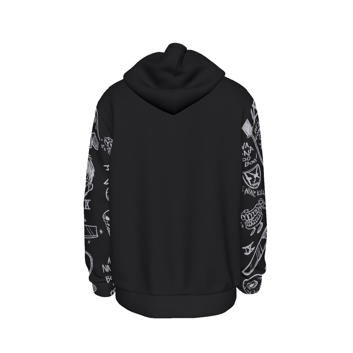 Ice Nine Kills All-Over Print Hoodie Sweatshirt Black Officially Licensed