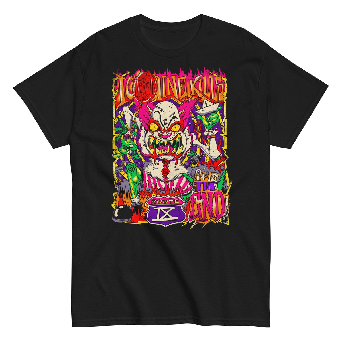 Ice Nine Kills Clowns Kill Officially Licensed Mens T Shirt Black