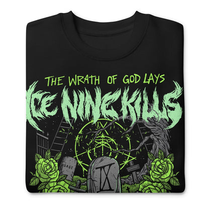 Ice Nine Kills Green Wrath Jumbo Print Mens Sweatshirt Black
