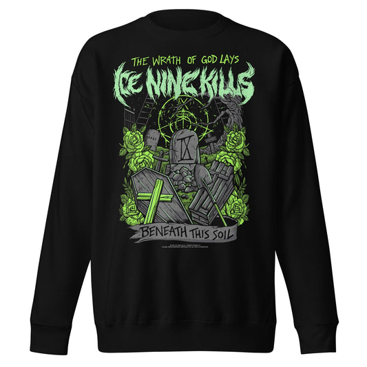 Ice Nine Kills Green Wrath Jumbo Print Mens Sweatshirt Black