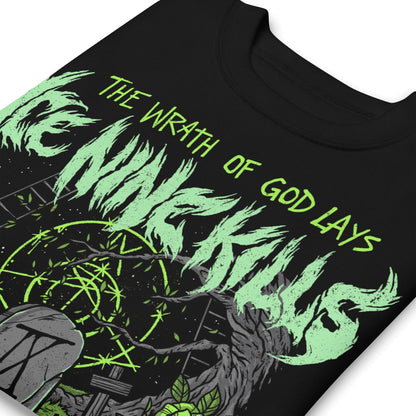 Ice Nine Kills Green Wrath Jumbo Print Mens Sweatshirt Black
