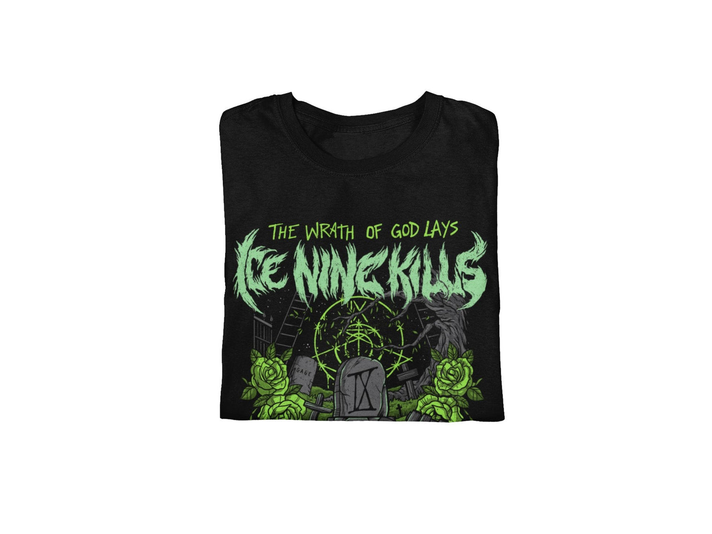 Ice Nine Kills Green Wrath Mens T Shirt Black