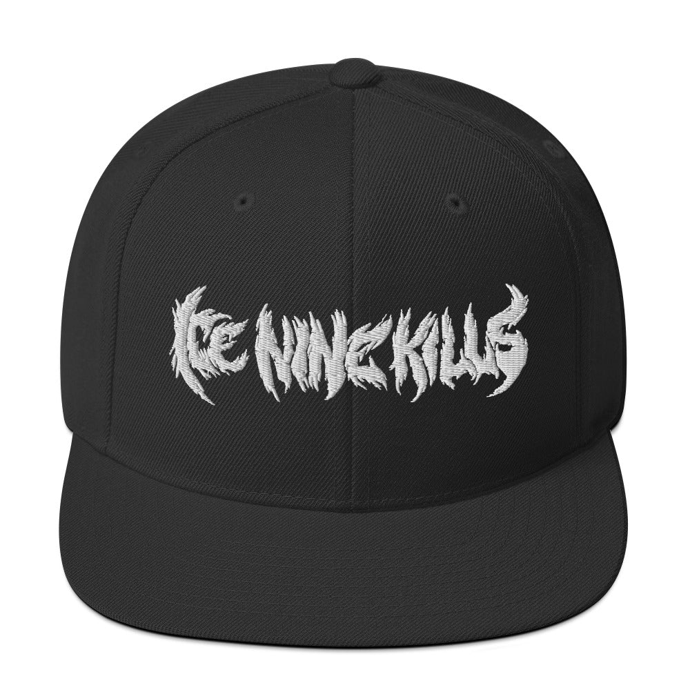 Ice Nine Kills Logo Adjustable Snapback Hat Black Officially Licensed