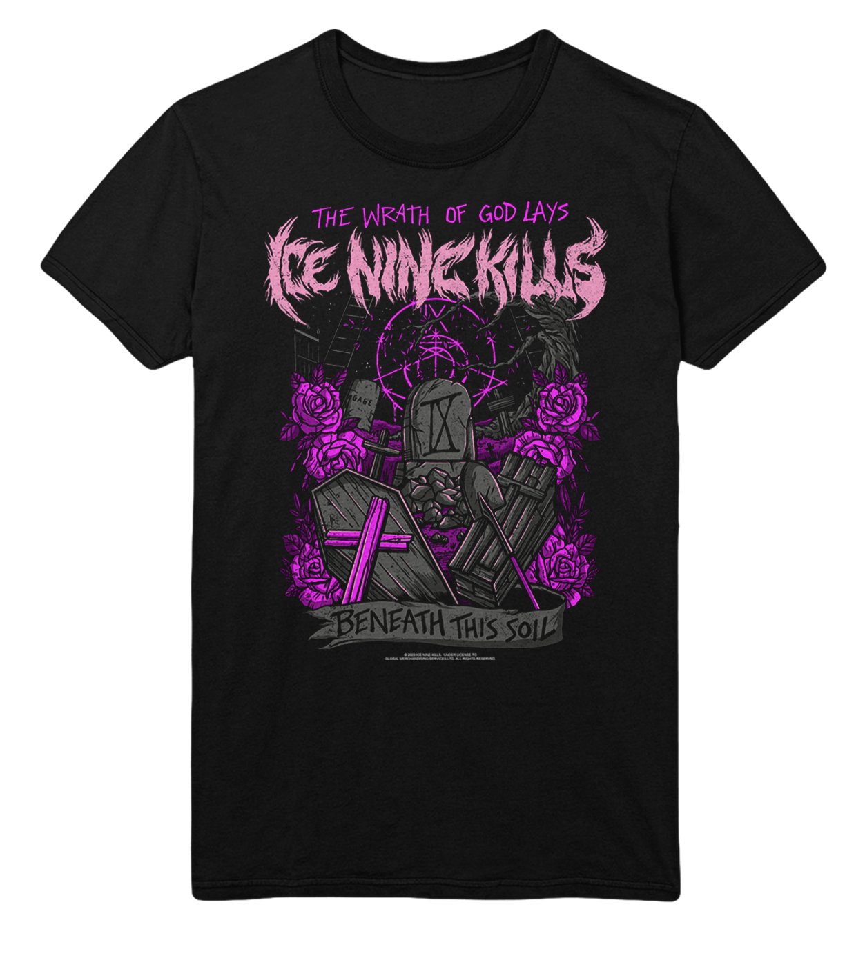 Ice Nine Kills Purple Wrath Mens T Shirt Black