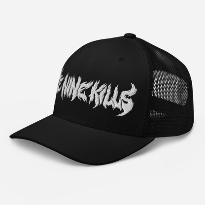 Ice Nine Kills Drip Logo Embroidered Adjustable Trucker Hat Black Officially Licensed
