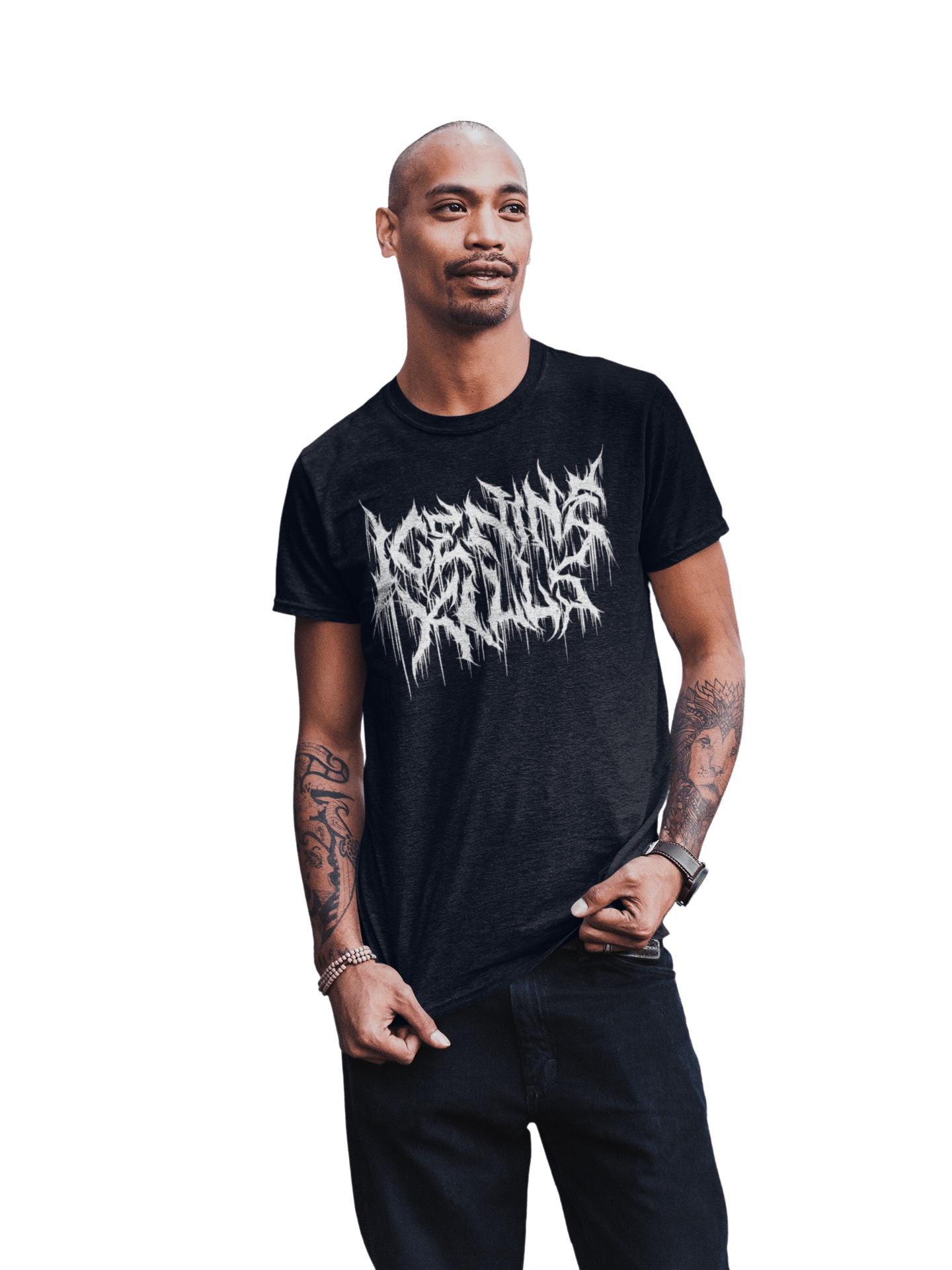 Ice Nine Kills White Drip Logo Officially Licensed Mens T Shirt Black