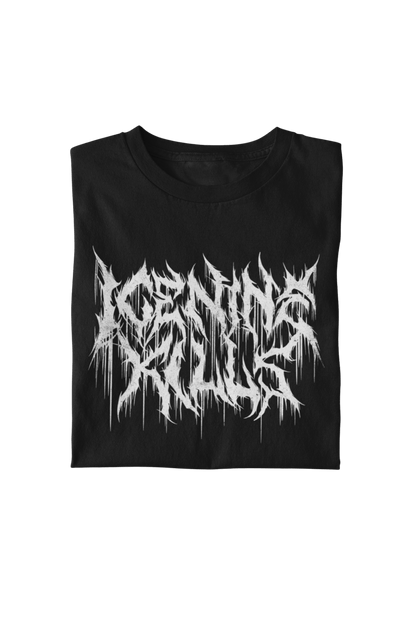 Ice Nine Kills White Drip Logo Officially Licensed Mens T Shirt Black