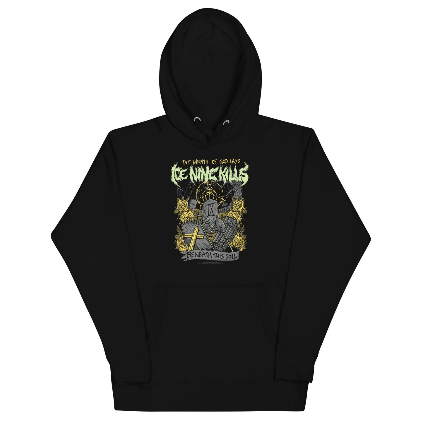 Ice Nine Kills Yellow Wrath Classic Mens Hoodie Black