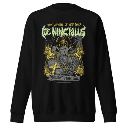 Ice Nine Kills Yellow Wrath Jumbo Print Mens Sweatshirt Black