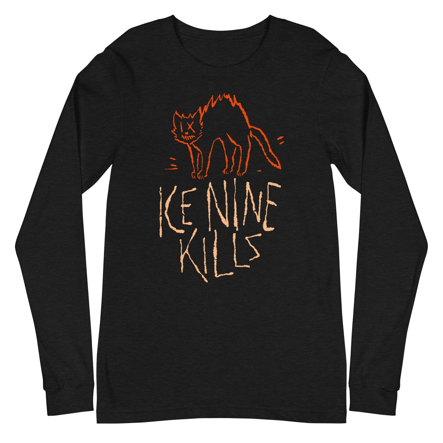 Ice Nine Kills Scratchy Cat Mens Long Sleeve T Shirt Black