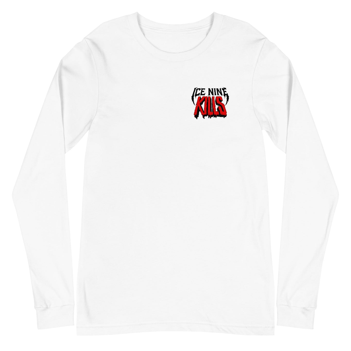 Ice Nine Kills Small Logo Mens Long Sleeve T Shirt White