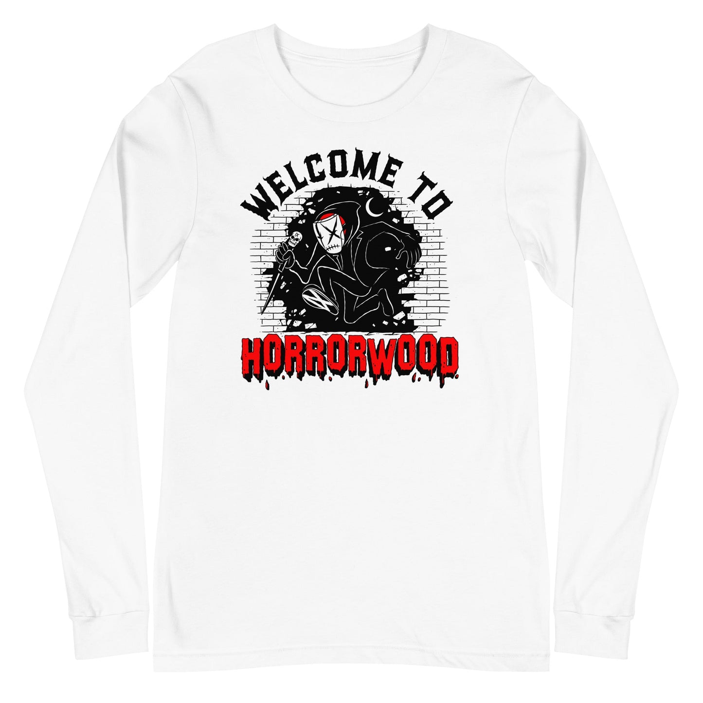 Ice Nine Kills Welcome to Horrorwood Mens Long Sleeve T Shirt White