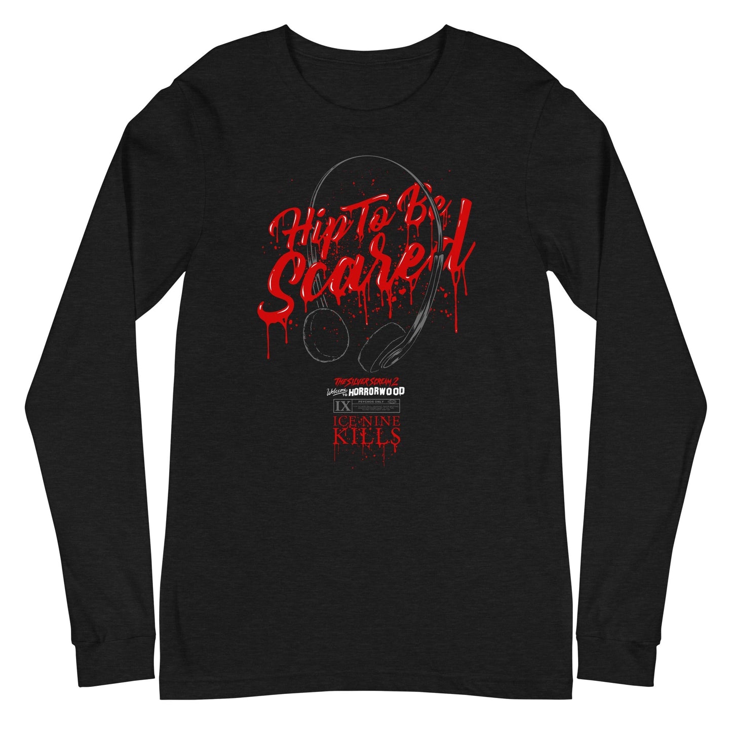 Ice Nine Kills Hip to be Scared Mens Long Sleeve T Shirt Black