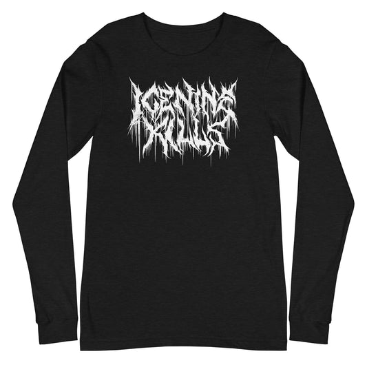 Ice Nine Kills White Drip Logo Mens Long Sleeve T Shirt Black