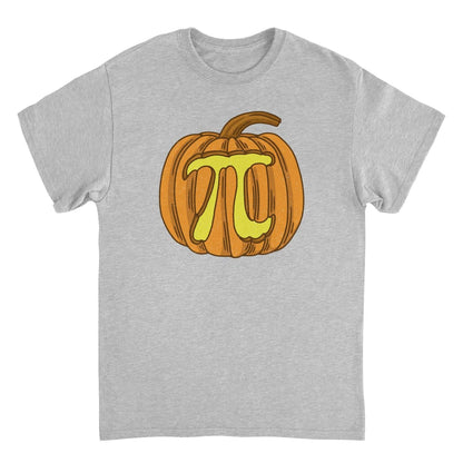 Pumpkin Pi Mens Halloween T Shirt Grey Officially Licensed