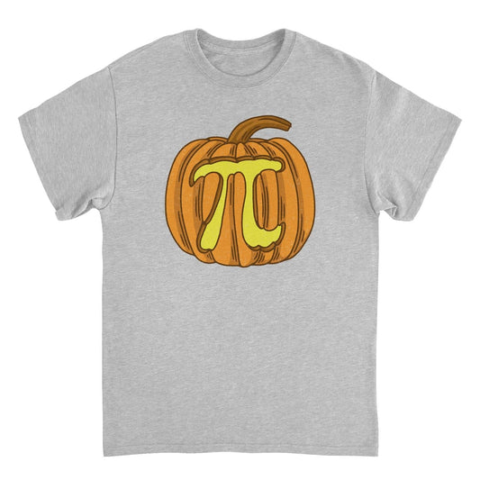 Pumpkin Pi Mens Halloween T Shirt Grey Officially Licensed