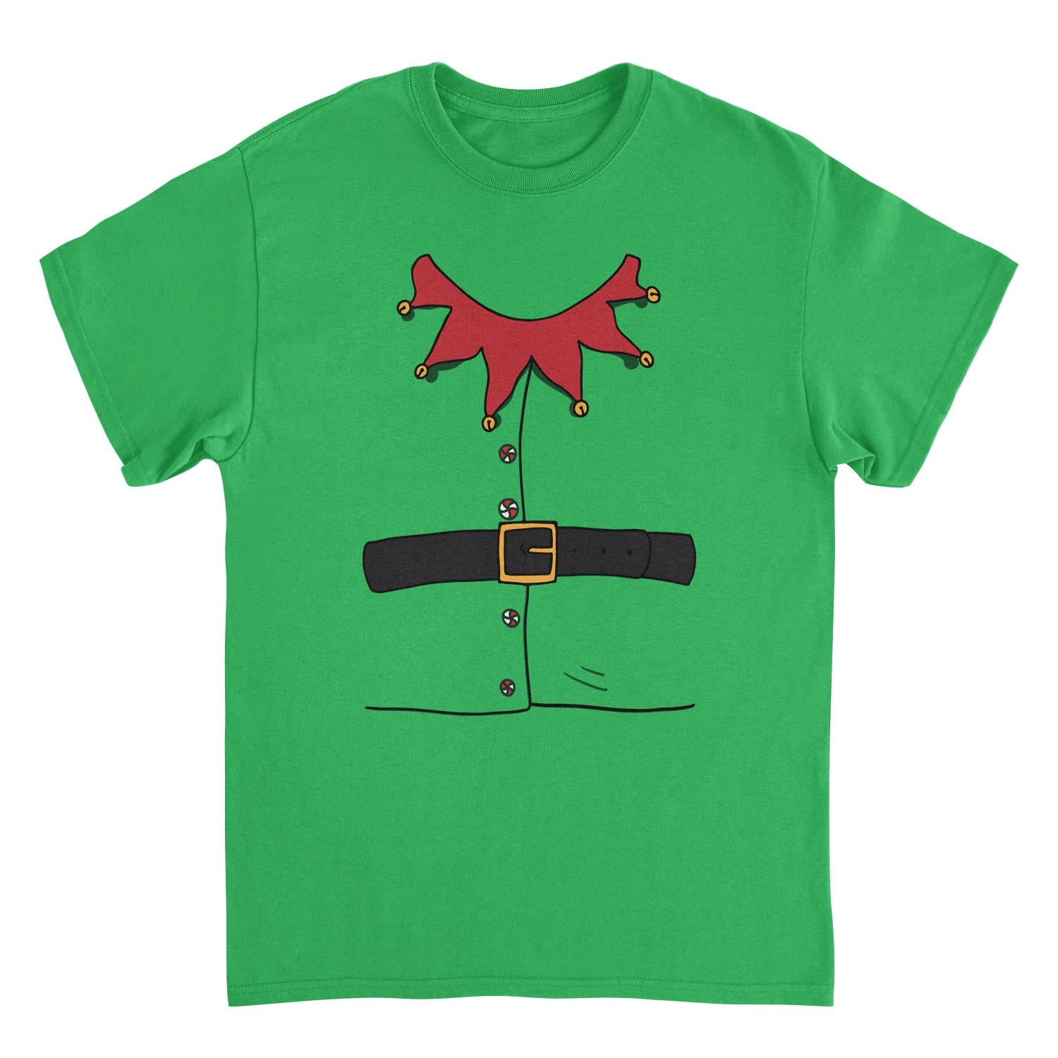 Elf Suit Mens Christmas T-Shirt Green Officially Licensed