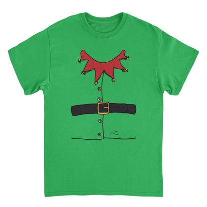 Elf Suit Mens Christmas T-Shirt Green Officially Licensed