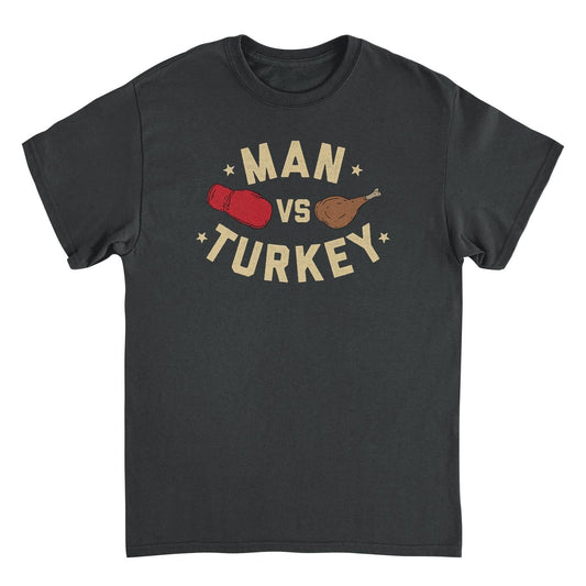 Thanksgiving T-Shirt - Man vs Turkey Officially Licensed