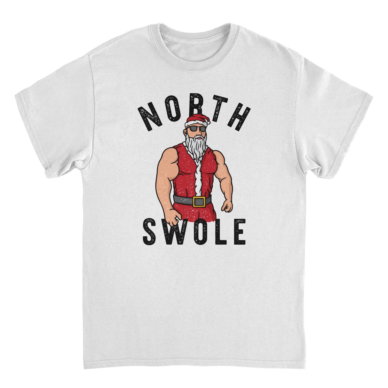 North Swole Mens Christmas T-Shirt Officially Licensed