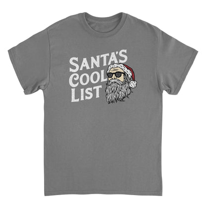 Santa's Cool List Mens Christmas T-Shirt Officially Licensed
