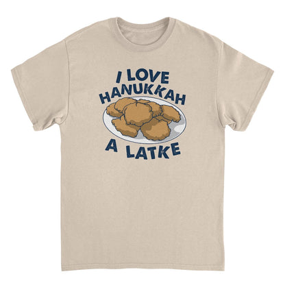 I Love Hanukkah A Mens Hanukkah T Shirt Tan Officially Licensed
