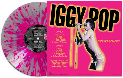Iggy & Ziggy - Cleveland '77 - Silver/ pink Splatter [Vinyl] Vinyl Record