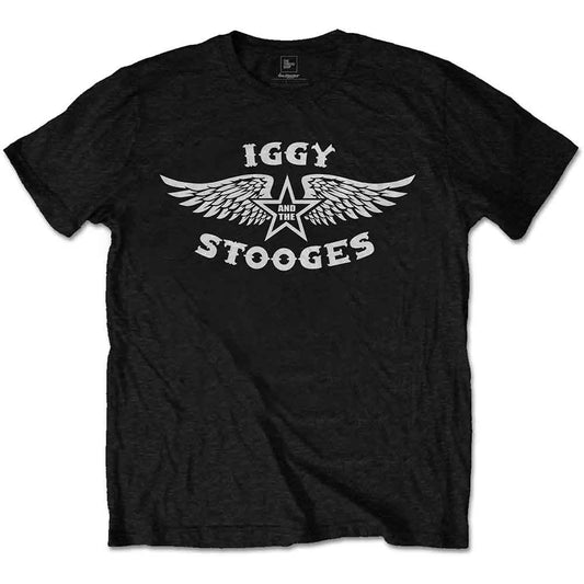 Iggy & The Stooges Wings T Shirt Black Officially Licensed