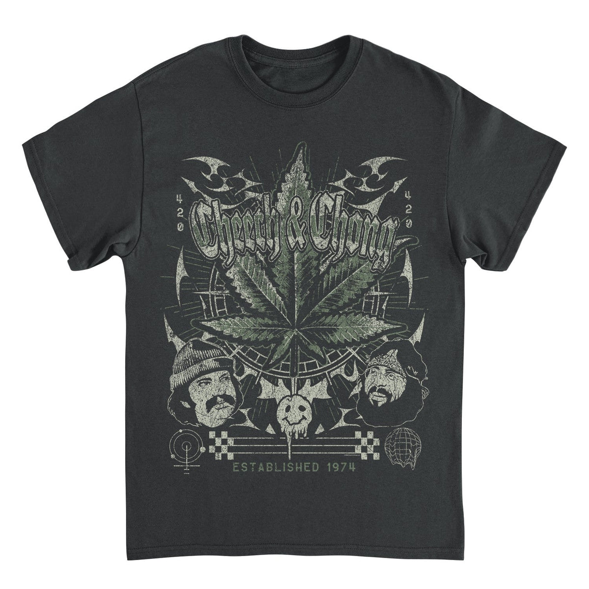 Cheech & Chong 420 Established 1974 Mens T Shirt Black Officially Licensed