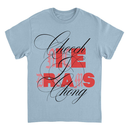 Cheech & Chong Nice Dreams Red Typography Mens T Shirt Blue Officially Licensed