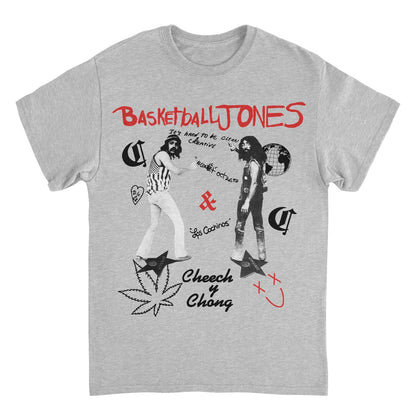 Cheech & Chong Basketball Jones Retro Mens T Shirt Grey Officially Licensed
